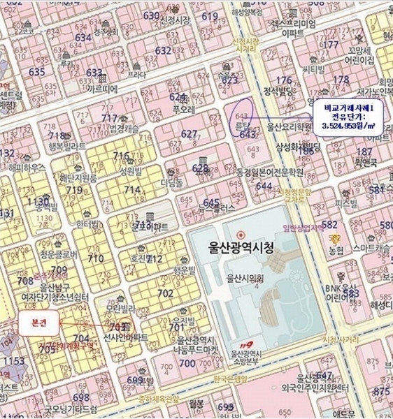 2024타경113105 울산광역시 남구 돋질로37번길 11, 선샤인1주건축물 1동 2층 201호 오피스텔[계약30평형] 경매 이미지
