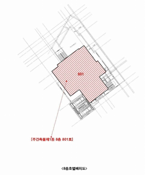 2021타경112767 울산광역시 북구 아진로 31, 근린생활시설 8층 801호 근린상가 경매 이미지