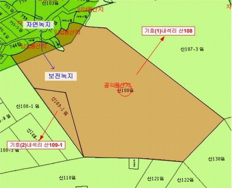 2025타경1206 경상남도 양산시 상북면 내석리 산108 임야 경매 이미지