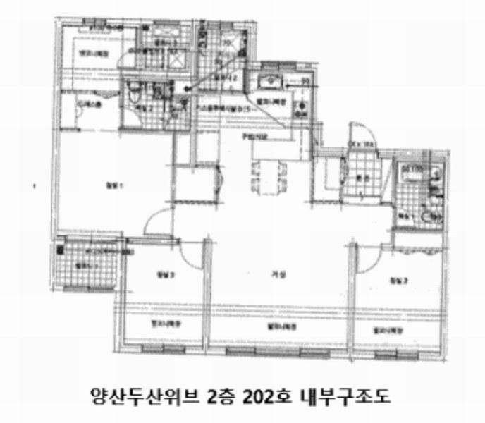 2025타경1442 경상남도 양산시 신덕계3길 36, 양산두산위브 107동 2층 202호 아파트[공급34평형] 경매 이미지