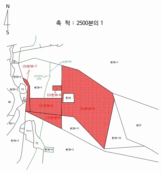 2025타경11285 울산광역시 울주군 범서읍 척과리 산38-5 임야 경매 이미지