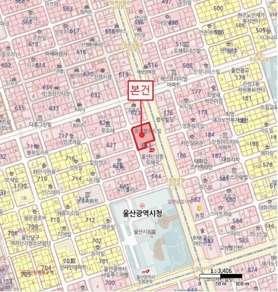 2025타경12359 울산광역시 남구 월평로48번길 9, 휴먼블루드빌 17층 1714호 오피스텔[계약18평형] 경매 이미지