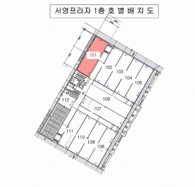 2025타경12380 경상남도 양산시 백호로 58, 서영프라자 1층 101호 근린상가 경매 이미지