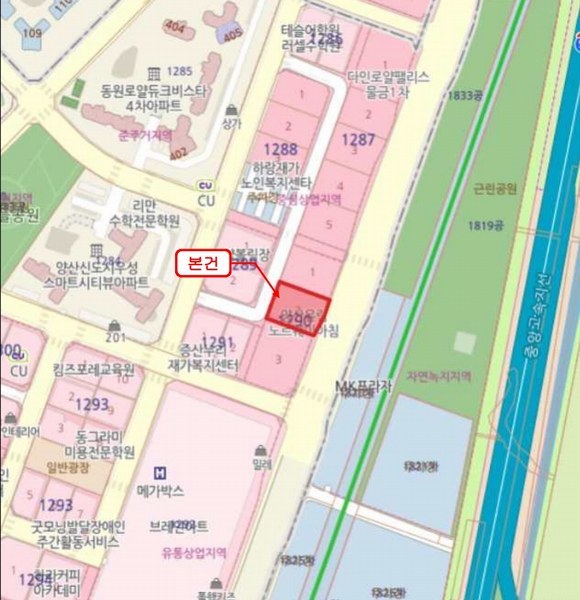 2025타경12588 경상남도 양산시 메기로 203, 양산유림노르웨이아침 4층 418호 오피스텔[계약14평형] 경매 이미지