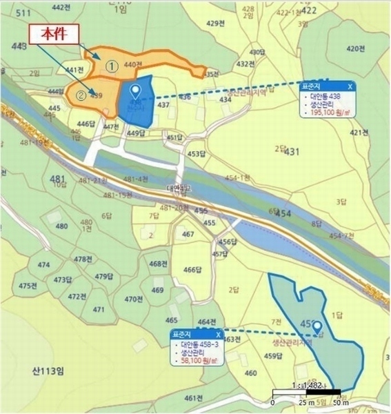 2023타경106582 울산광역시 북구 대안동 440 농지 경매 이미지