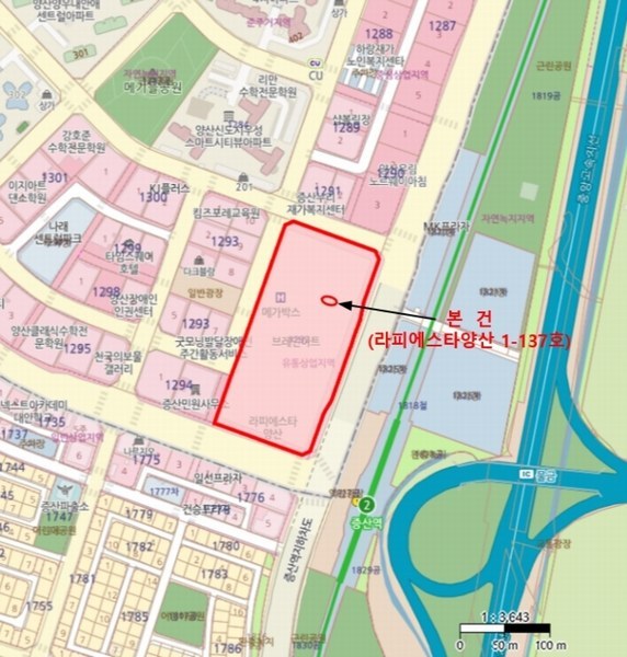 2024타경8005 경상남도 양산시 물금읍 증산역로 177, 라피에스타양산 1층 1-137호 근린상가 경매 이미지