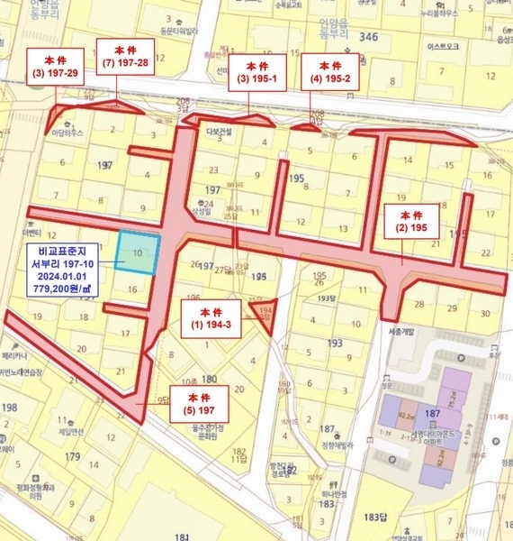 2024타경108455 울산광역시 울주군 언양읍 서부리 197-28 농지 경매 이미지