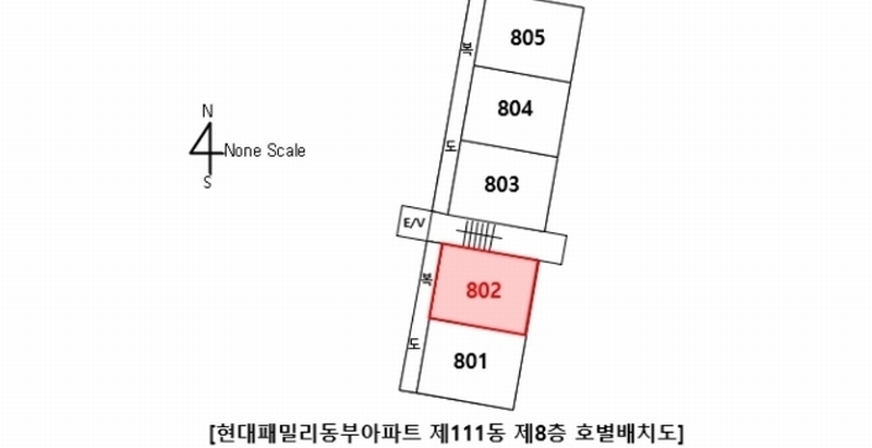 2024타경119110 울산광역시 동구 안산로 50, 현대패밀리동부아파트 111동 8층 802호 아파트[공급20평형] 경매 이미지