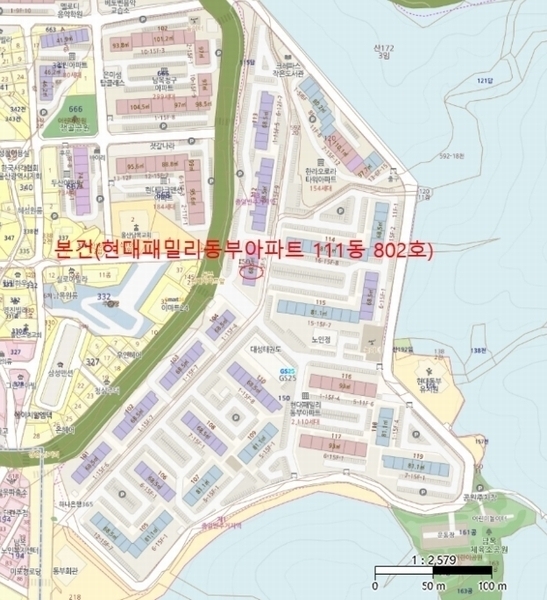 2024타경119110 울산광역시 동구 안산로 50, 현대패밀리동부아파트 111동 8층 802호 아파트[공급20평형] 경매 이미지