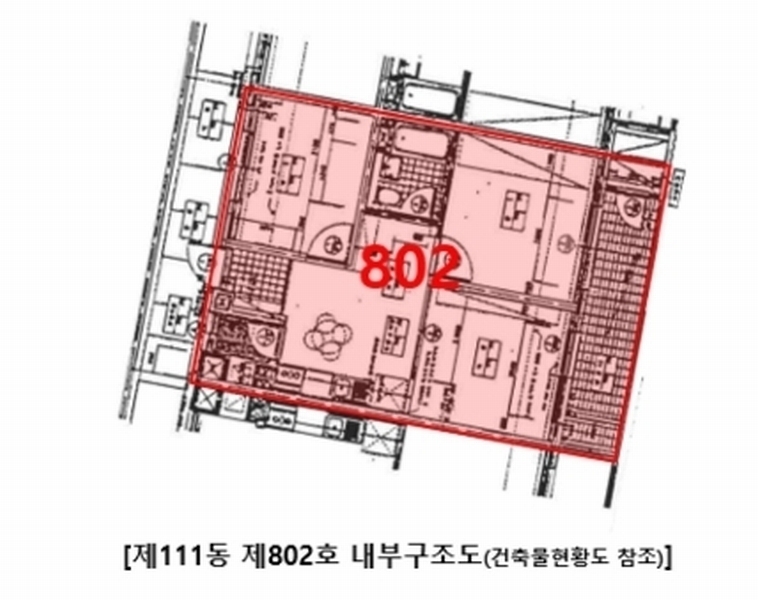 2024타경119110 울산광역시 동구 안산로 50, 현대패밀리동부아파트 111동 8층 802호 아파트[공급20평형] 경매 이미지
