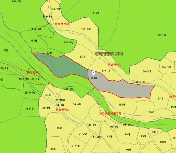 2024타경120721 울산광역시 중구 약사동 154 농지 경매 이미지