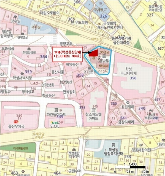 2025타경10470 울산광역시 중구 학성로 214, 학성동삼강제나두아파트 7층 704호 아파트[공급29평형] 경매 이미지