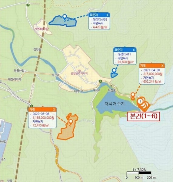 2024타경6702 경상남도 양산시 상북면 대석리 95-6 임야 경매 이미지