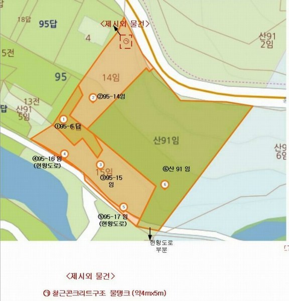 2024타경6702 경상남도 양산시 상북면 대석리 95-6 임야 경매 이미지