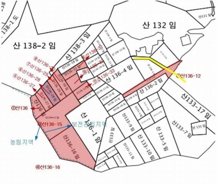 2023타경6231 울산광역시 울주군 언양읍 다개리 산136-12 임야 경매 이미지
