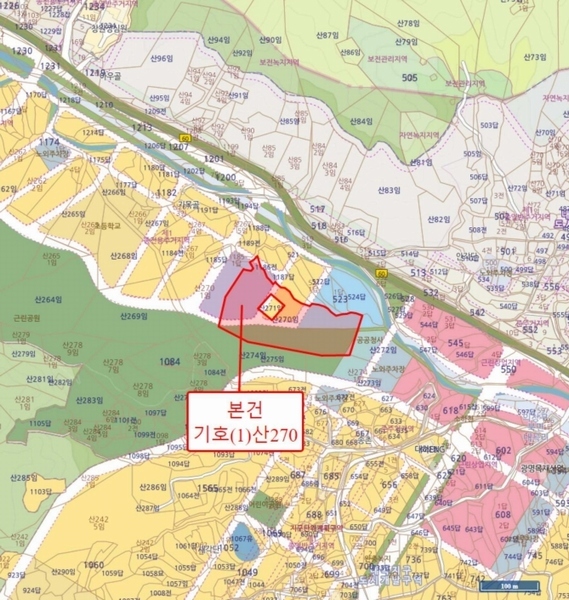 2024타경107876 경상남도 창원시 의창구 북면 내곡리 산270 임야 경매 이미지