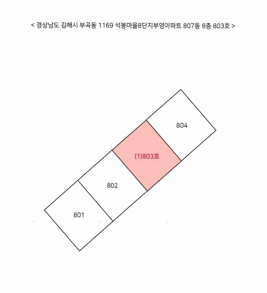 2024타경115778 경상남도 김해시 월산로 13-14, 석봉마을8단지부영아파트 807동 8층 803호 아파트[공급23평형] 경매 이미지
