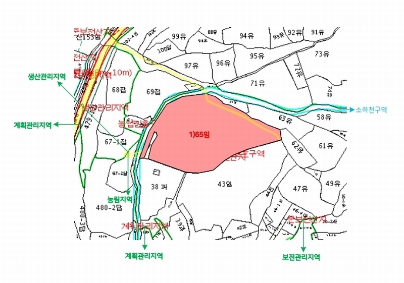 2025타경11258 경상남도 창원시 의창구 동읍 금산리 65 임야 경매 이미지