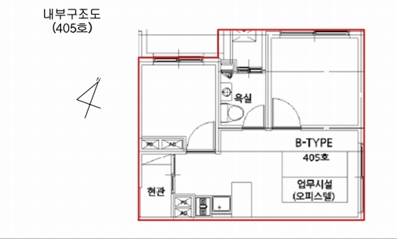 2025타경9292 서울특별시 영등포구 양평로30길 32, 엠케이유앤미 4층 405호 오피스텔[계약12평형] 경매 이미지