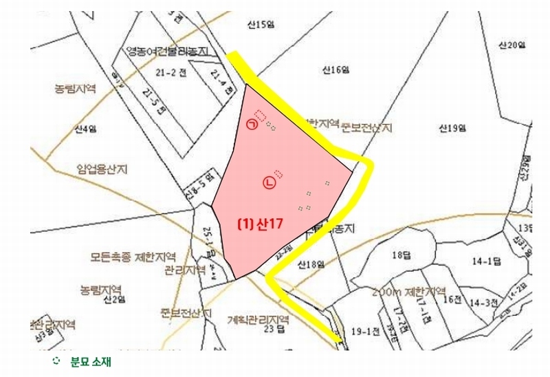 2024타경104426 경상남도 김해시 한림면 안곡리 산17 임야 경매 이미지