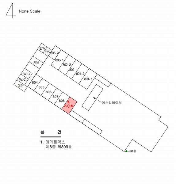 2025타경11253 경상남도 창원시 성산구 용지로 58, 메가플렉스 8층 809호 근린상가 경매 이미지