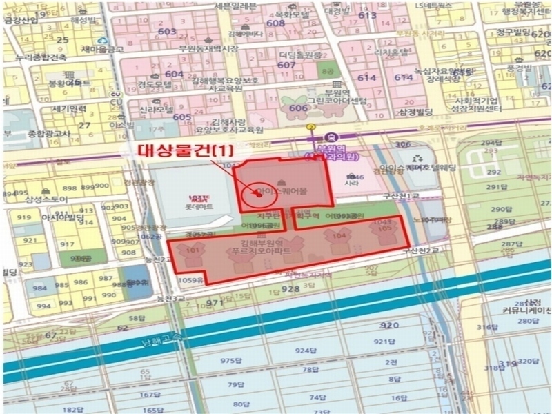 2024타경113673 경상남도 김해시 김해대로 2342, 부원역푸르지오아이스퀘어몰 2층 케이208호 근린상가 경매 이미지