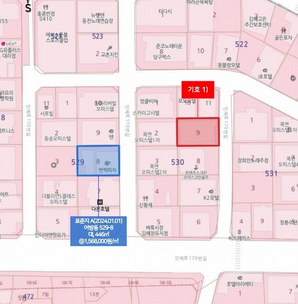 2024타경7167 경상남도 김해시 어방동 530-9 대지 경매 이미지