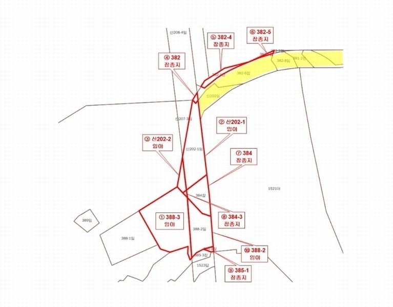 2024타경115716 경상남도 김해시 삼계동 388-3 임야 경매 이미지