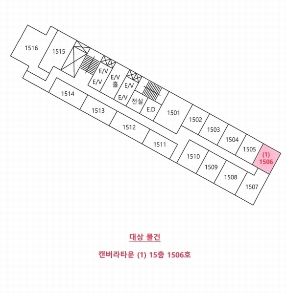 2024타경117170 경상남도 창원시 성산구 중앙대로61번길 4, 캔버라타운 15층 1506호 오피스텔 경매 이미지