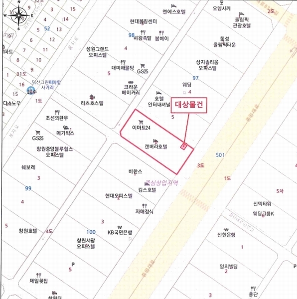 2024타경117170 경상남도 창원시 성산구 중앙대로61번길 4, 캔버라타운 15층 1506호 오피스텔 경매 이미지