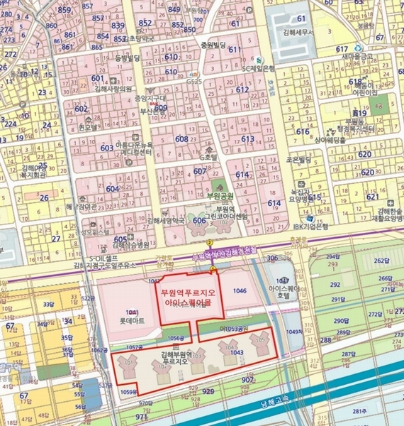 2024타경6881 경상남도 김해시 김해대로 2342경상남도 김해시 김해대○○○○, 부원역푸르지오아이스퀘어몰 1층 에이101호부원역푸○○ 근린상가 경매 이미지