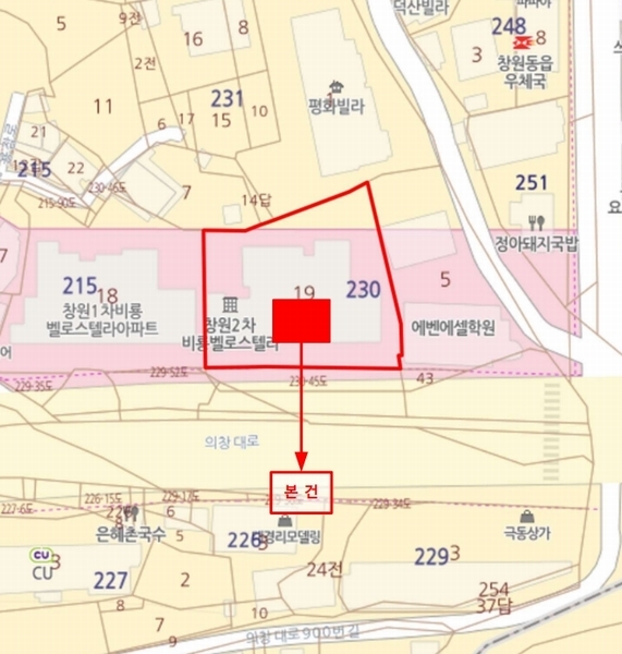 2024타경112328 경상남도 창원시 의창구 동읍 의창대로 909, 창원2차비룡벨로스텔라 2층 202호 아파트[공급21평형] 경매 이미지