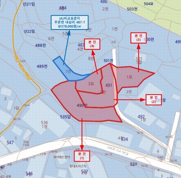 2024타경4823 경상남도 김해시 주촌면 내삼리 490 농지 경매 이미지