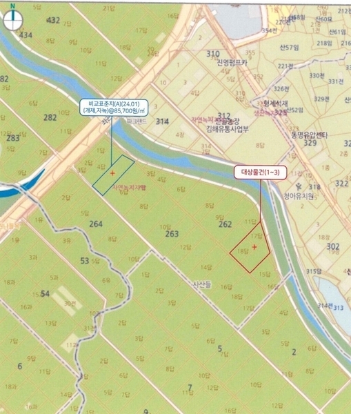 2024타경7242 경상남도 김해시 진영읍 좌곤리 262-13 농지 경매 이미지