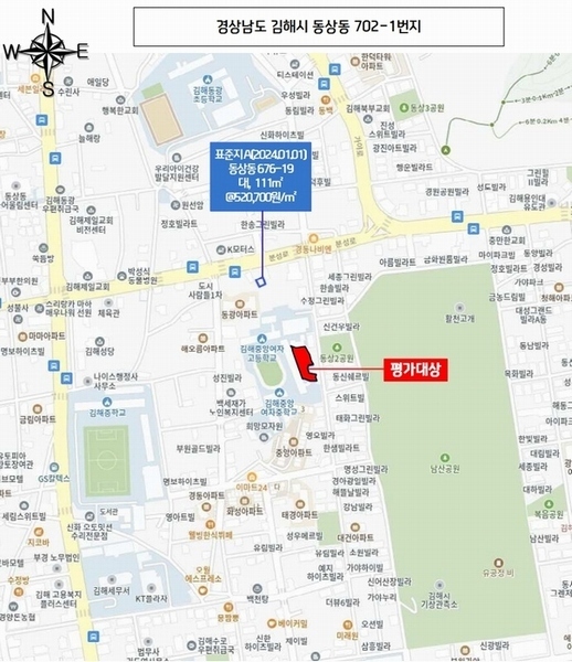 2024타경113529 경상남도 김해시 동상동 702-1 농지 경매 이미지