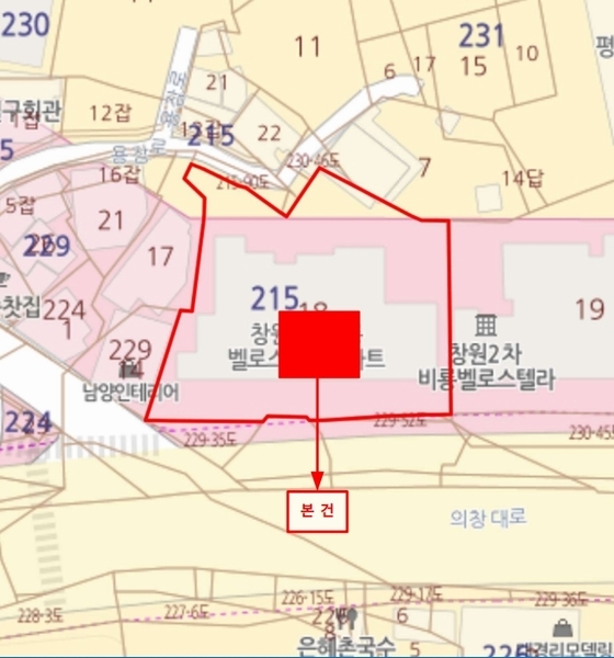 2024타경112298 경상남도 창원시 의창구 동읍 의창대로 905, 창원1차비룡벨로스텔라 101동 11층 1102호 아파트[공급20평형] 경매 이미지