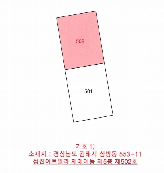 2025타경11999 경상남도 김해시 삼안로 316-45, 성진아트빌라 에이동 5층 502호 다세대(빌라) 경매 이미지
