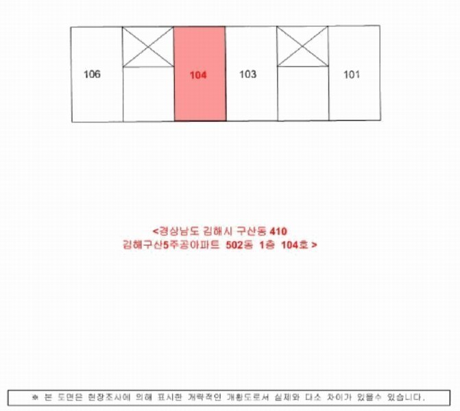 2025타경12240 경상남도 김해시 가락로294번길 17-1, 김해구산5주공아파트 502동 1층 104호 아파트 경매 이미지