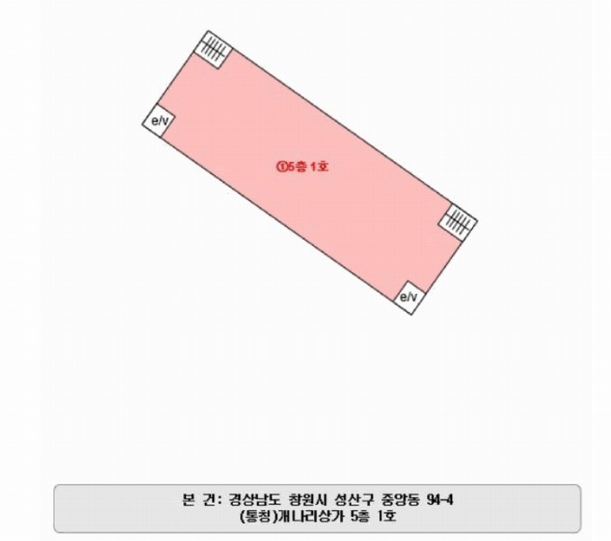 2025타경12366 경상남도 창원시 성산구 용지로 102, 개나리상가 5층 1호 숙박(콘도등) 경매 이미지