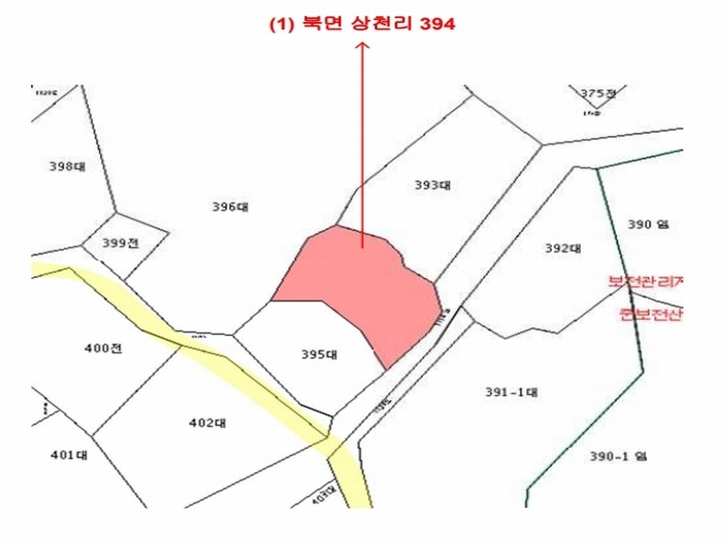 2024타경116023 경상남도 창원시 의창구 북면 상천리 394 대지 경매 이미지