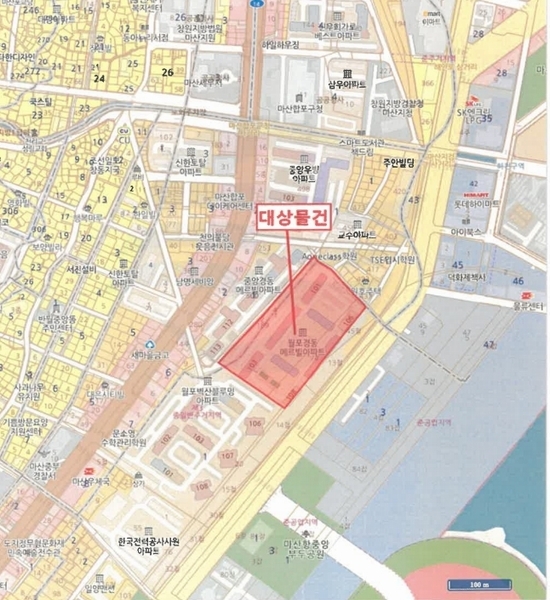 2025타경20755 경상남도 창원시 마산합포구 중앙동3길 22, 경동메르빌 104동 8층 802호 아파트[공급24평형] 경매 이미지