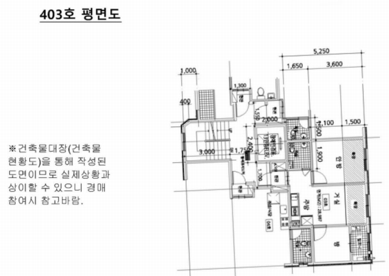 2025타경9651 서울특별시 양천구 목동로17길 11-2, 다세대주택 4층 403호 다세대(빌라) 경매 이미지