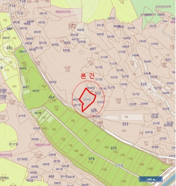 2024타경2315 경상남도 의령군 지정면 오천리 산44 임야 경매 이미지