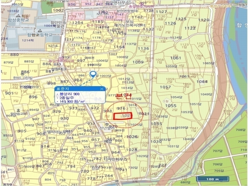 2024타경102673 경상남도 함안군 함안면 봉성리 1024-1 농지 경매 이미지