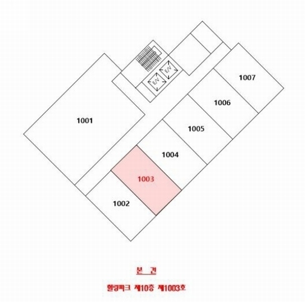 2024타경107258 경상남도 창원시 마산합포구 현동로 32, 힐링파크 10층 1003호 오피스텔[계약18평형] 경매 이미지