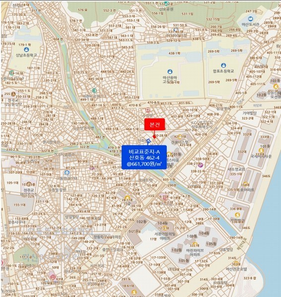 2025타경20645 경상남도 창원시 마산합포구 산호동 461-10 대지 경매 이미지
