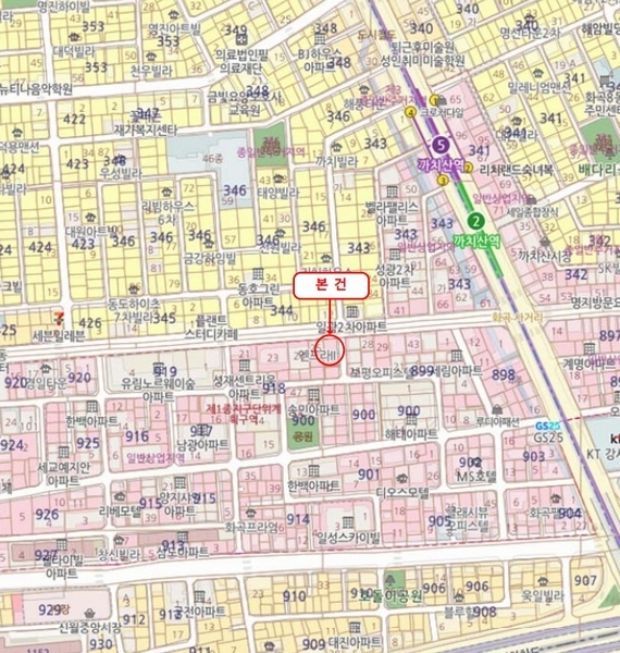 2025타경9763 서울특별시 강서구 곰달래로 112(화곡동), 아줄리움 12층 1202호 오피스텔 경매 이미지