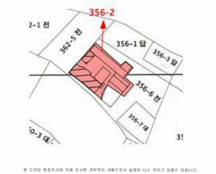 2024타경692 경상남도 함안군 군북면 덕대리 356-2 대지 경매 이미지