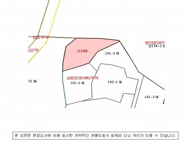 2024타경103454 경상남도 함안군 군북면 사도리 101 대지 경매 이미지