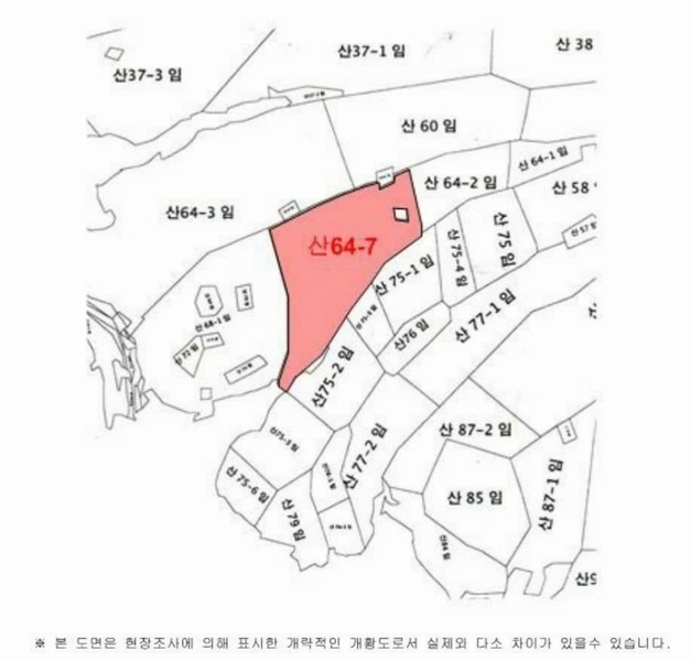 2024타경107470 경상남도 창원시 마산합포구 구산면 구복리 산64-7 임야 경매 이미지